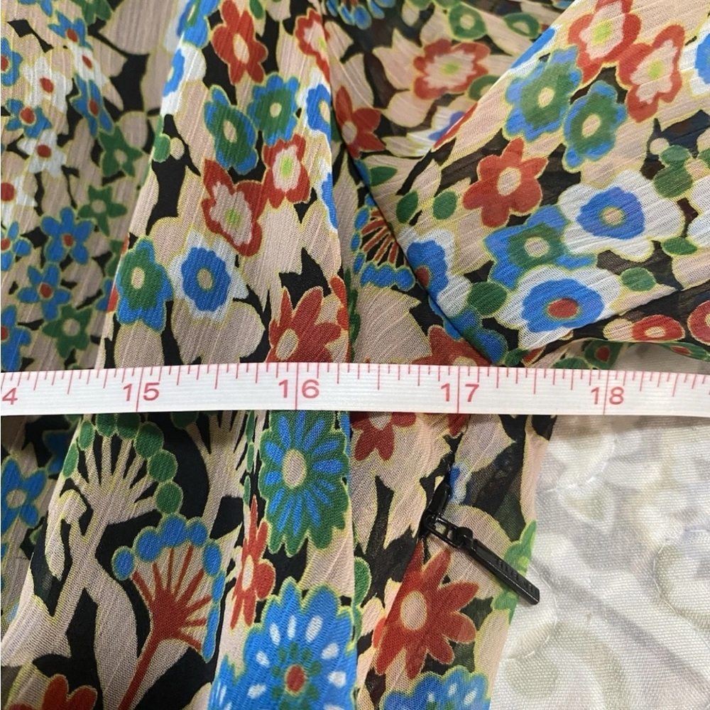 NWT Ted Baker Tiania Smock Panel Wrap Mini Dress Floral Lightweight Sz 4 Rt $295 - Picture 13 of 15